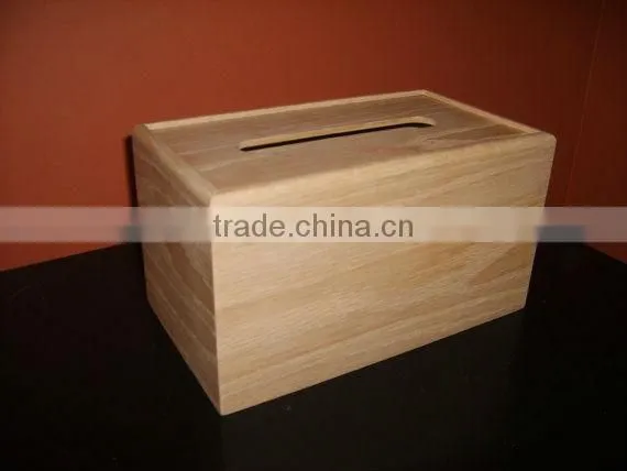 eco-friendly carved wooden tissue box wholesale