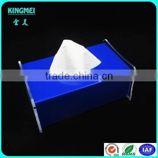 Hot sale creative acrylic napkin box & wholesale beads Tissue Box, napkin Box