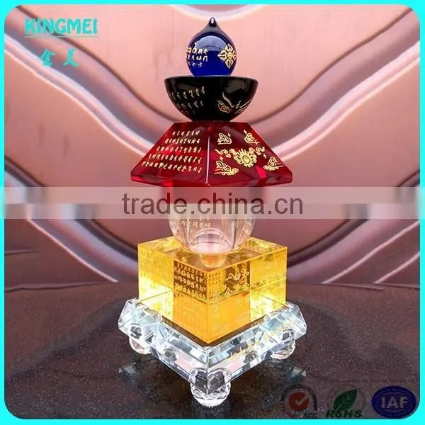 Various shape high quality crystal panda cellphone display stand for gift
