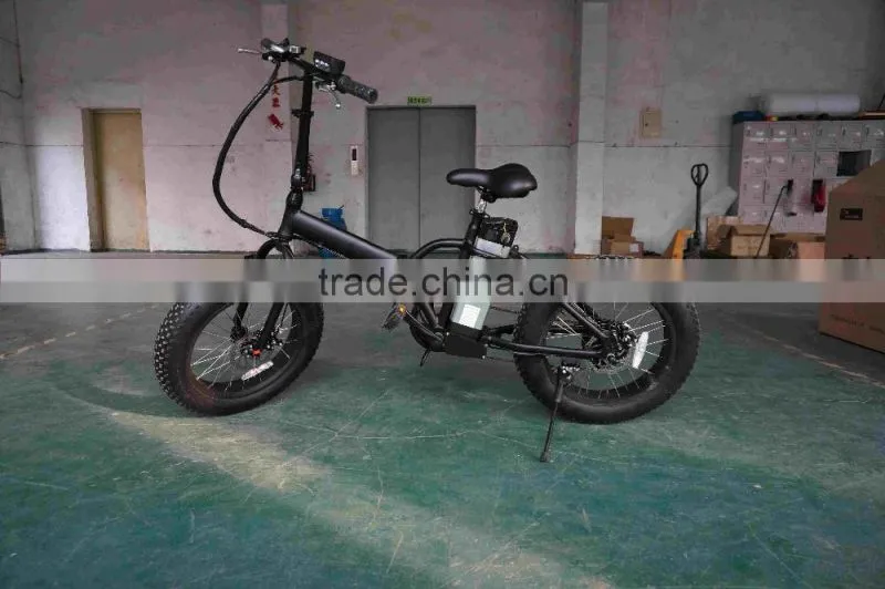 20 inch OEM fat tyre electric fold bike 250w with suspension front fork