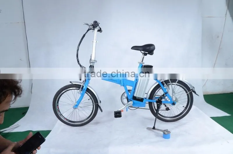 electric folding bicycle in a light weight