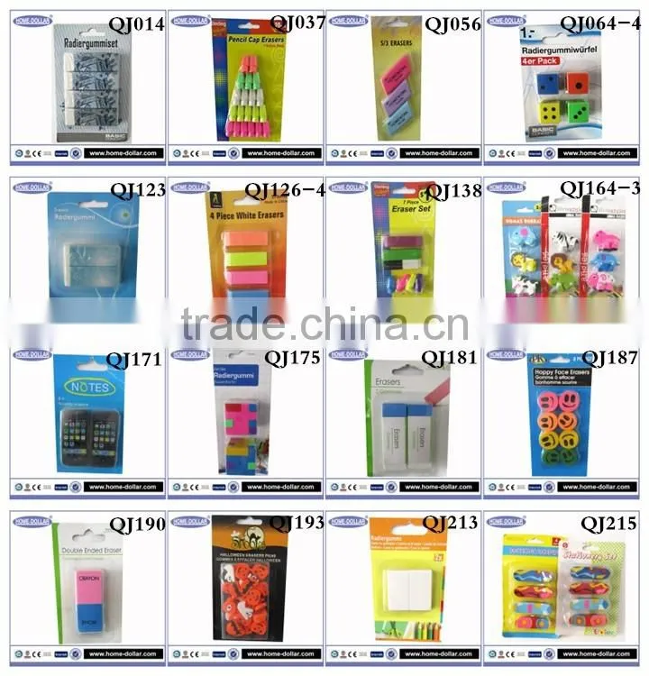 Factory wholesale school kids mini stationery non dust smiling face emoji eraser
