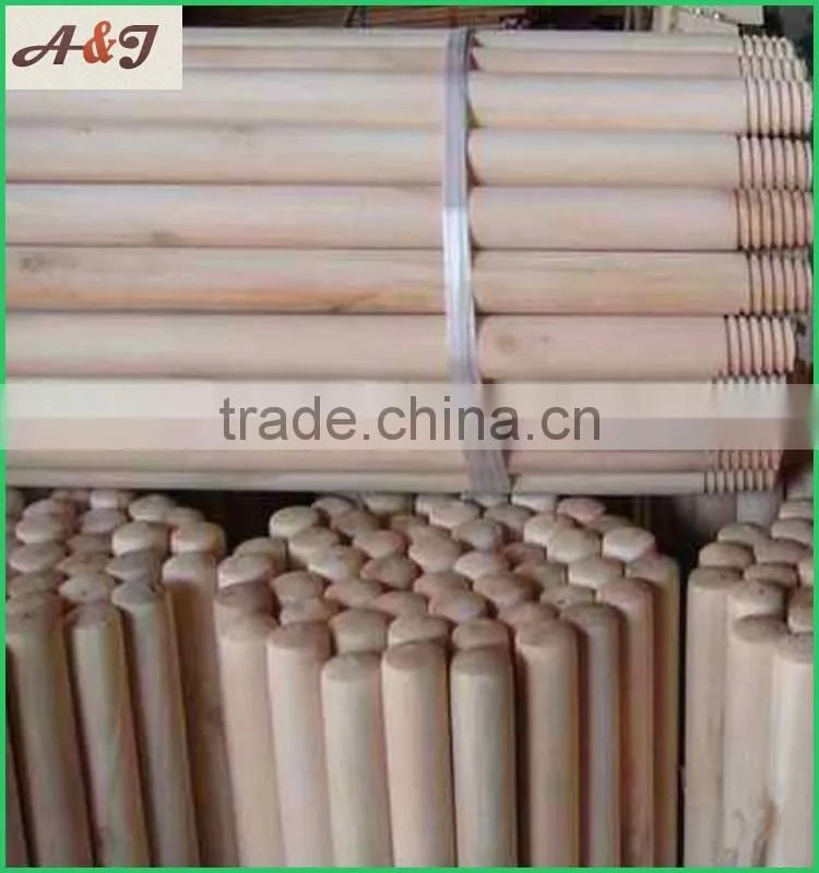 polishing machine for natural wooden broom stick