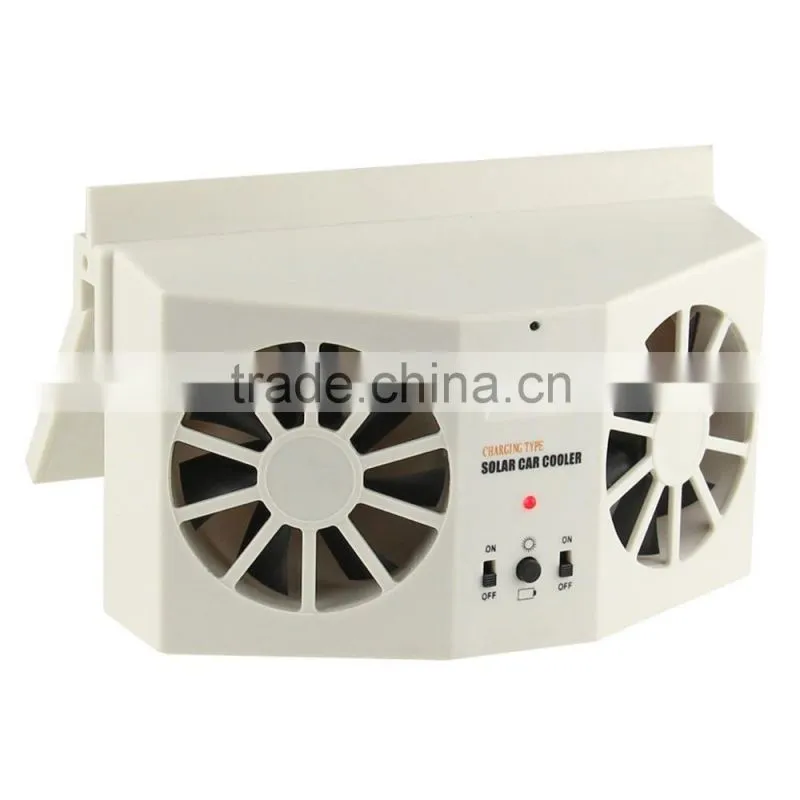 Car Solar Powered Auto Window Air Vent Ventilator Mini Air Conditioner Cool Fan