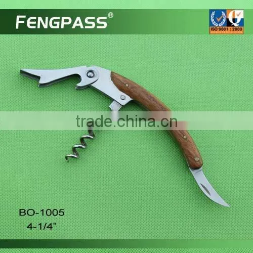 Wooden handle wine Opener BO-1019