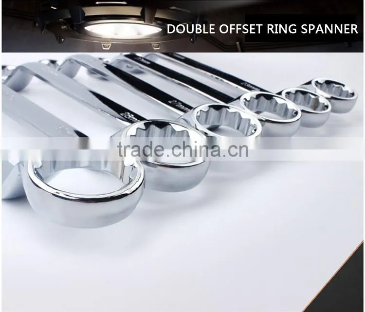 QJ-T03 Quality offset double open ring spanner