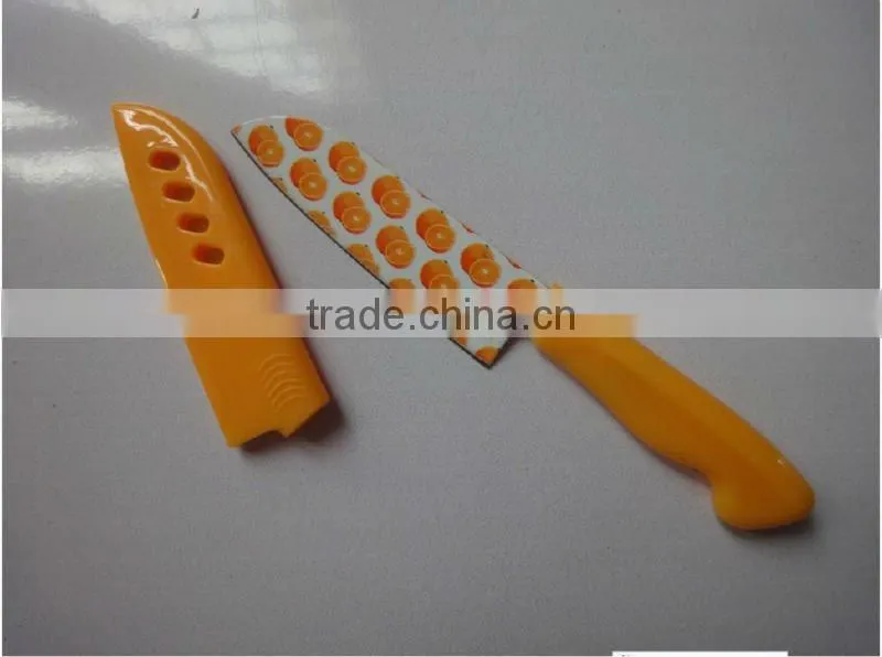 kitchen knife set,non-stick fruit knife with sheath