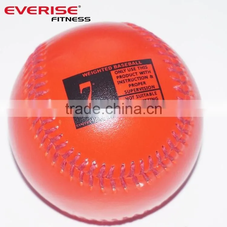 New Leather Cover Weighted Training /Batting /Hitting Baseball in Colorful (3oz - 12oz)