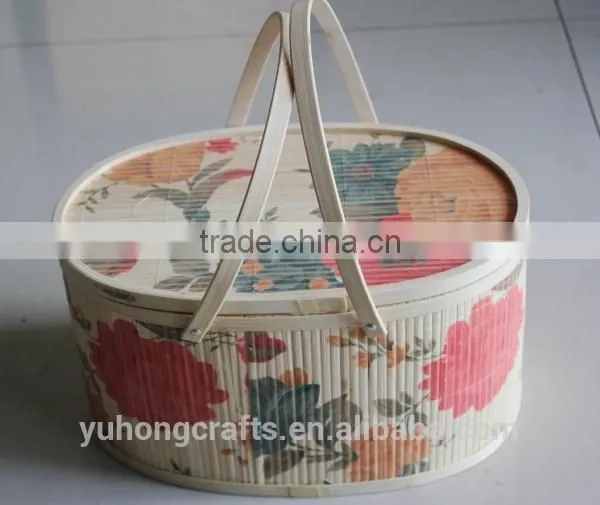 Bamboo gift basket