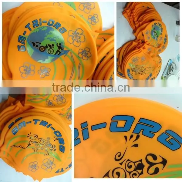Personality hot sale ear protection swim cap