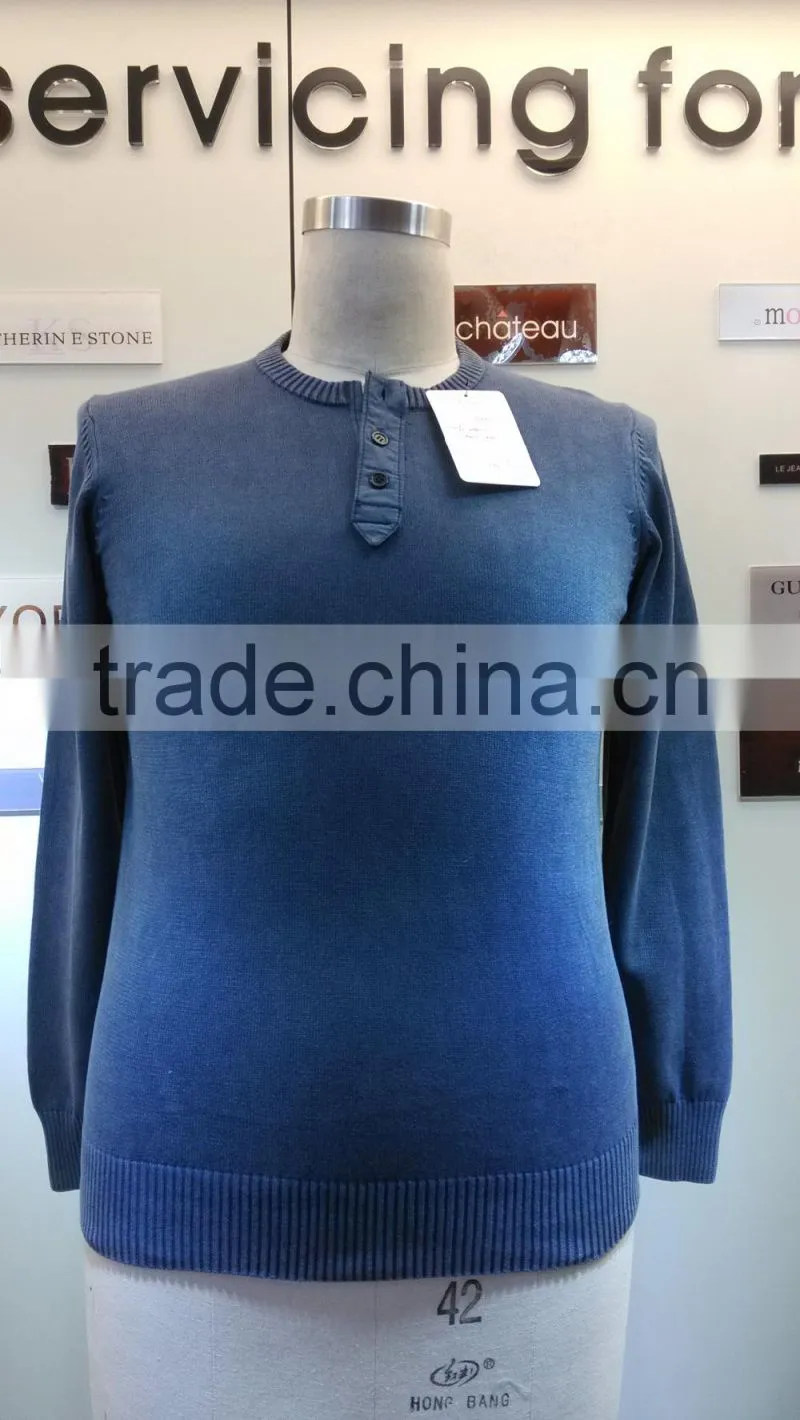 2015 new fashion men's dress in 12GG pullover