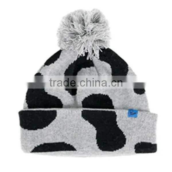 bulk cheap wholesale custom winter hat with top ball