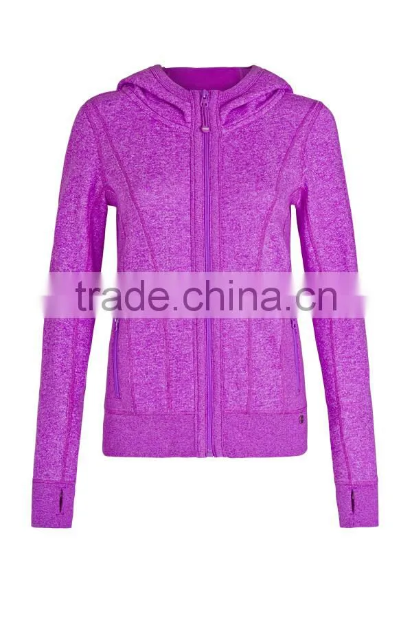 OEM fashion custom import young sportwear womens jogging wear hoody jacket