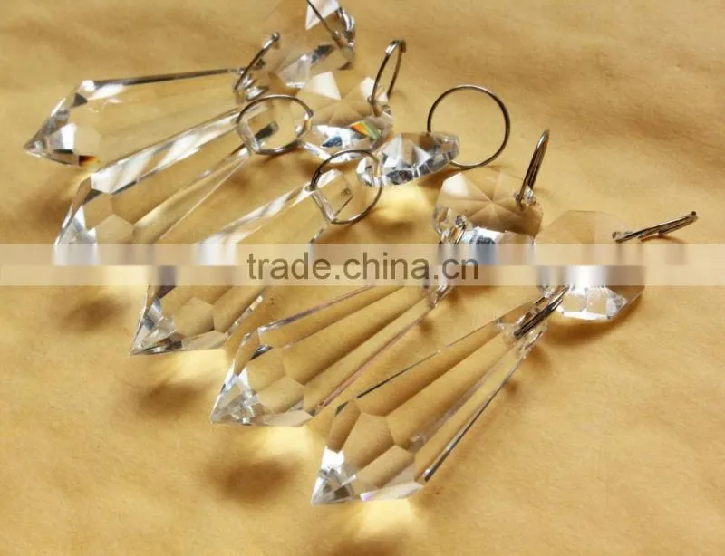 transparent color crystal chandelier parts for home decoration