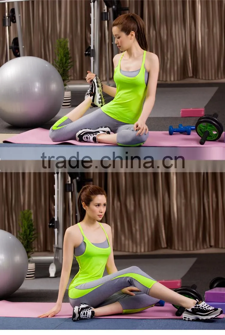 New product 2016 hot sale high quality one piece lady sports jumpsuits yoga wear for wholesales