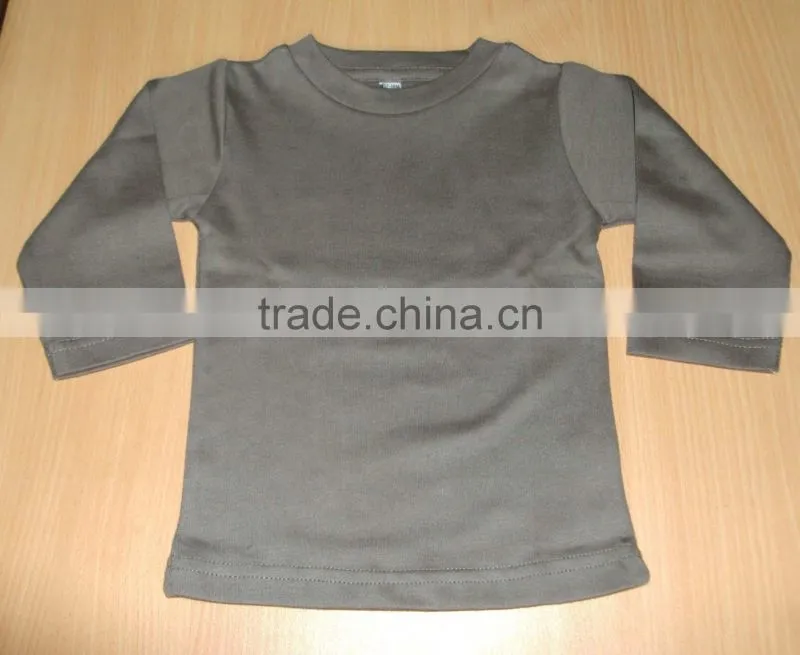 100%cotton interlock baby t-shirts, soft hand-feel combed cotton baby garments