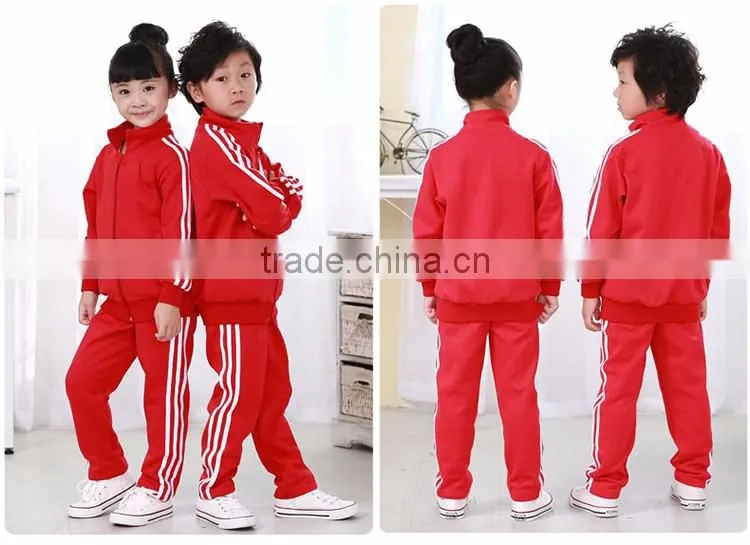 Kids Clothing Sets Jacket+ Pants Custom Kindergarten School Uniform