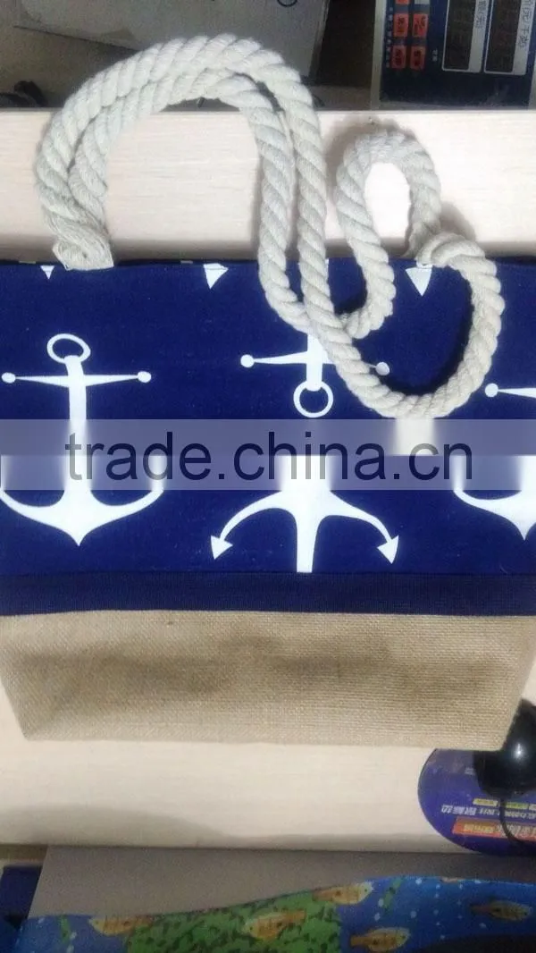 2017 2018 YIwu hot wholesale Fashion high quality classic cavas tote beach bags