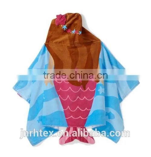 Custom soft cotton printing hooded towel
