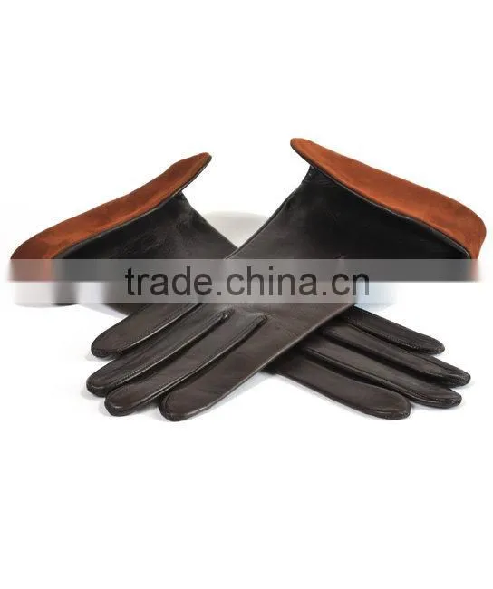 leather fashion gloves women