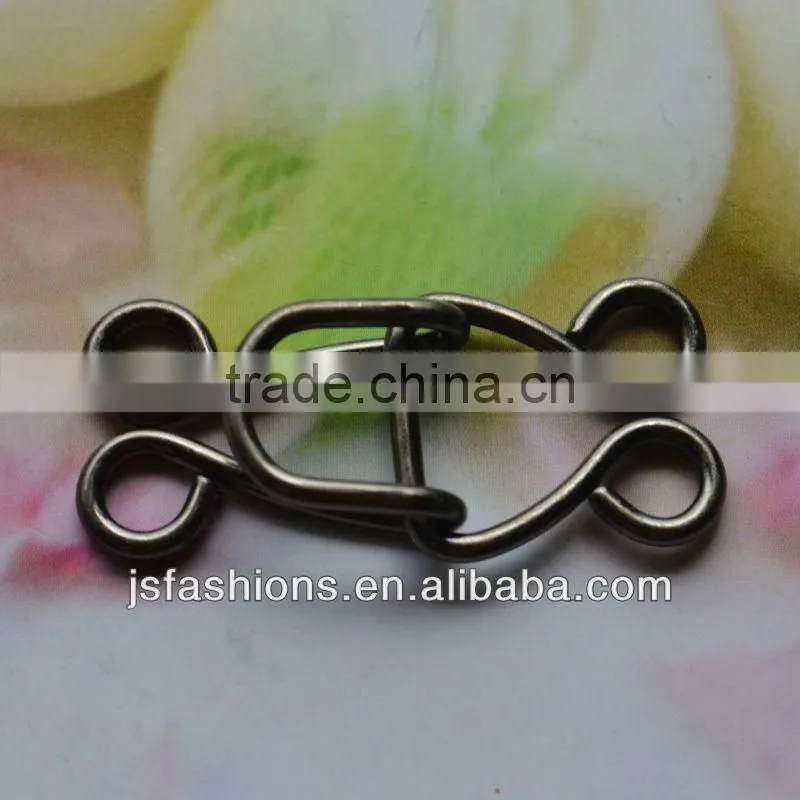 Fashion 8# big size corset hook and eyes decorative with antique silver color