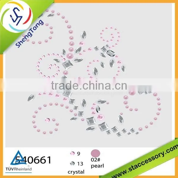 DIY new product half pearl sticker gem sticker