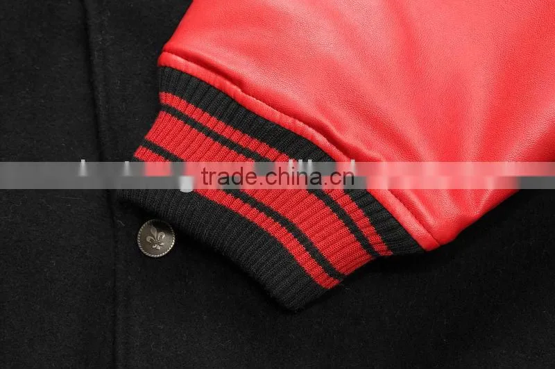 man wool varsity winter jacket coat