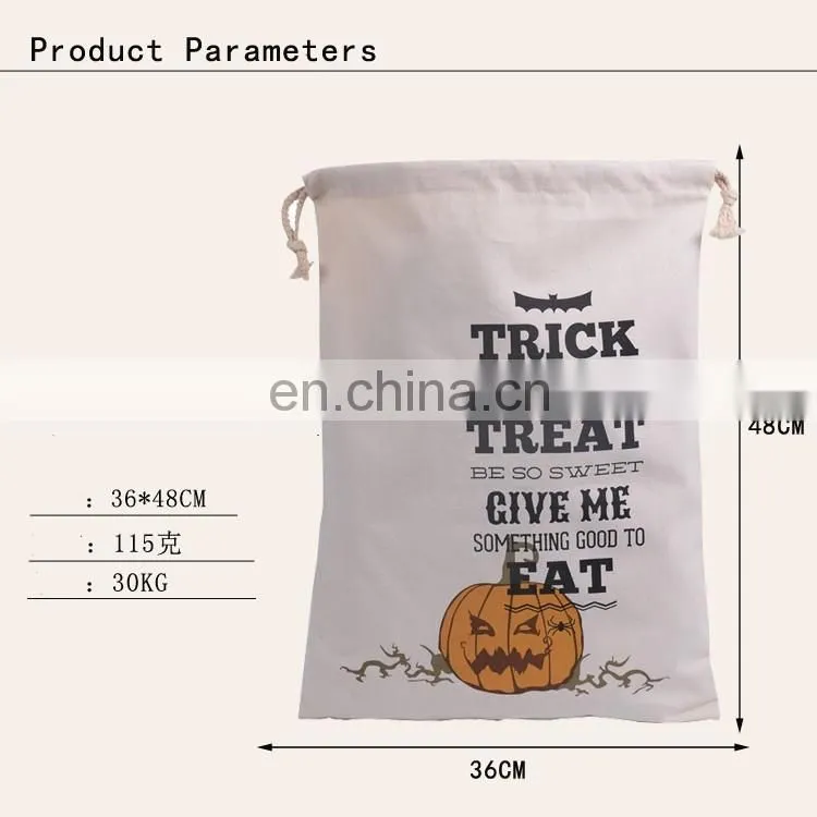 factory whloesale Canvas party halloween bags