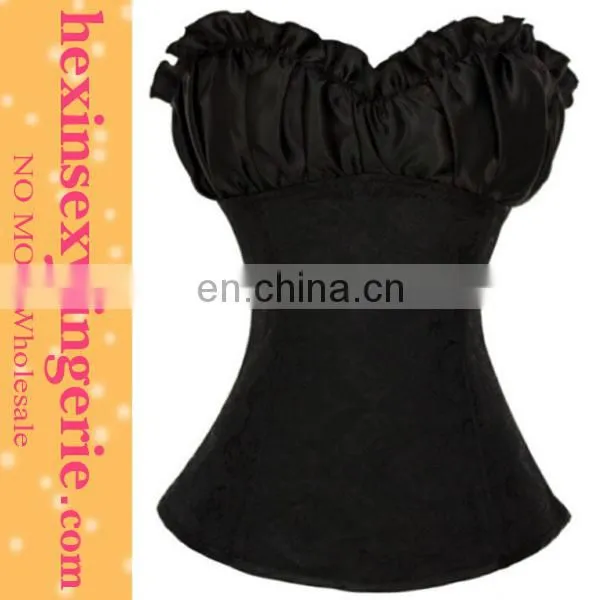 Latest fashion lanb overbust wholesale leather corset