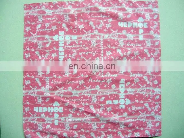 100% cotton handkerchief custom bandana scarf multifunctional bandana headwear