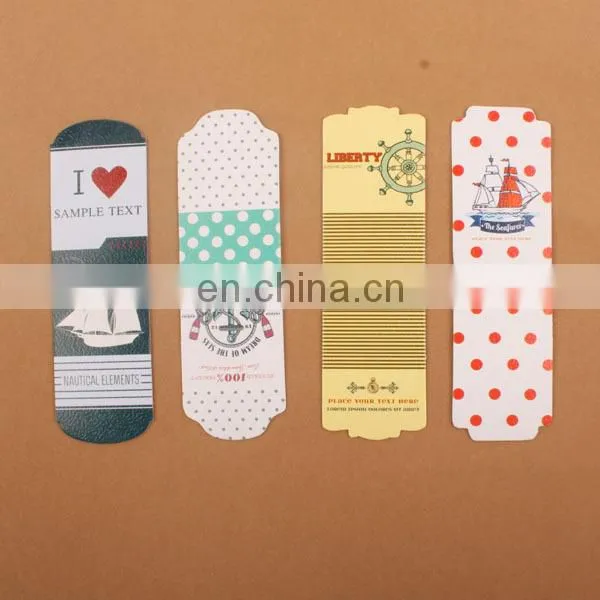 Personalized printable bookmarks with custom logo
