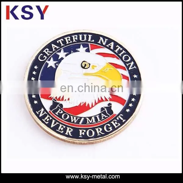 Cheap 3D custom gold sliver metal coin
