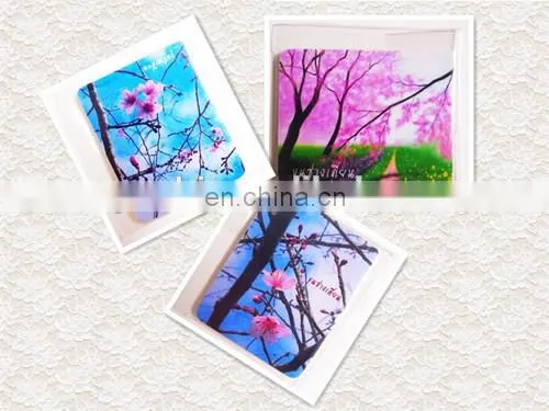 Promotional gifts tin fridge magnet with paper card package
