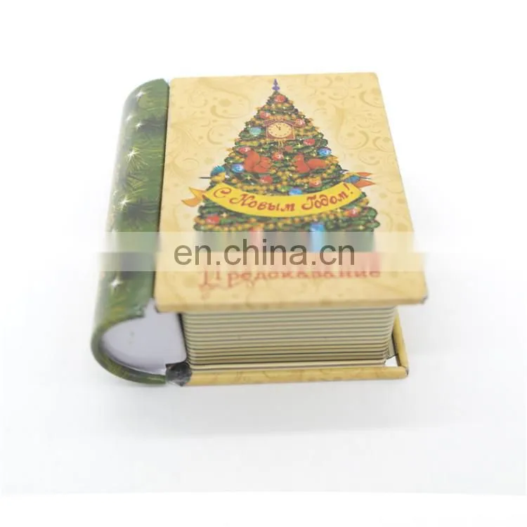 custom metal tin book box/book shape tin can metal box