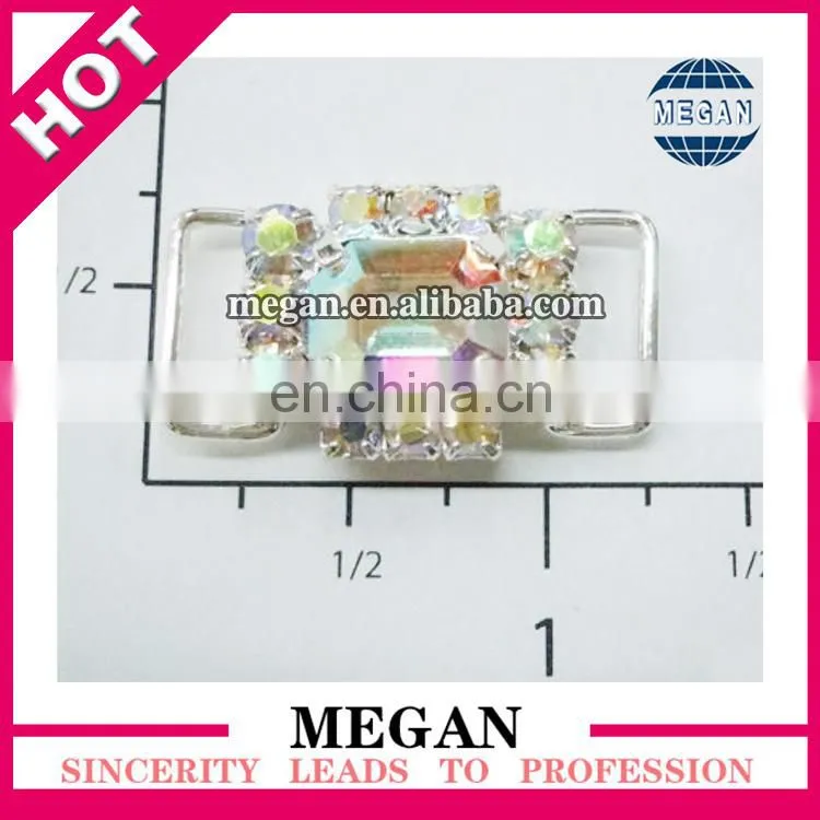 Double round jewelry rhinestone chain connector