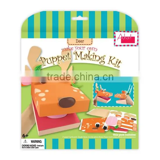 Make Your Own Paper craft DIY Crocodile Animal Puppet Kit