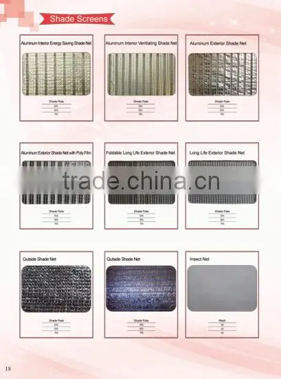 greenhouse Aluminum foil sun shading net screen
