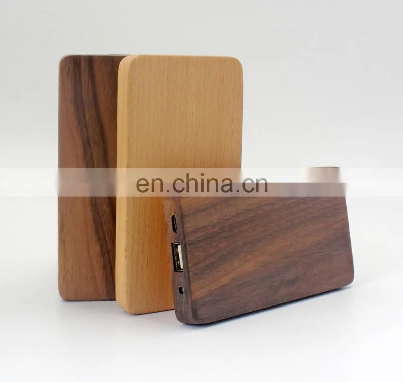 Hot Selling Custom Maple Walnut 4000mAh Wood Power Bank