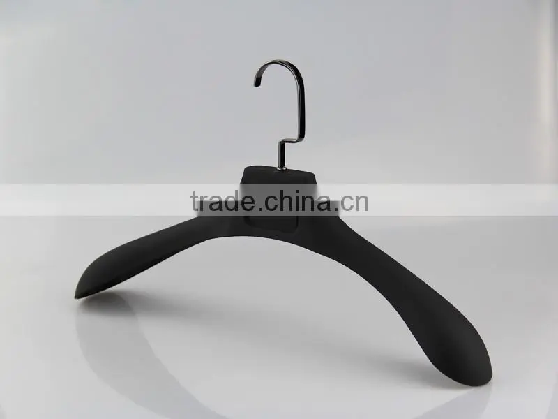 luxury plastic rubber hanger for clothes with print logo