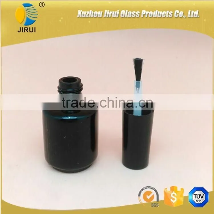 20ml Round Black Nail Polish Glass Bottle