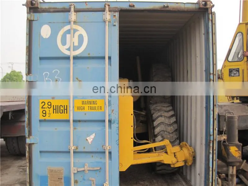 USA original CAT 12H motor grader loading, Caterpillar 12H load to Nigeria, Loading service for CAT 12H