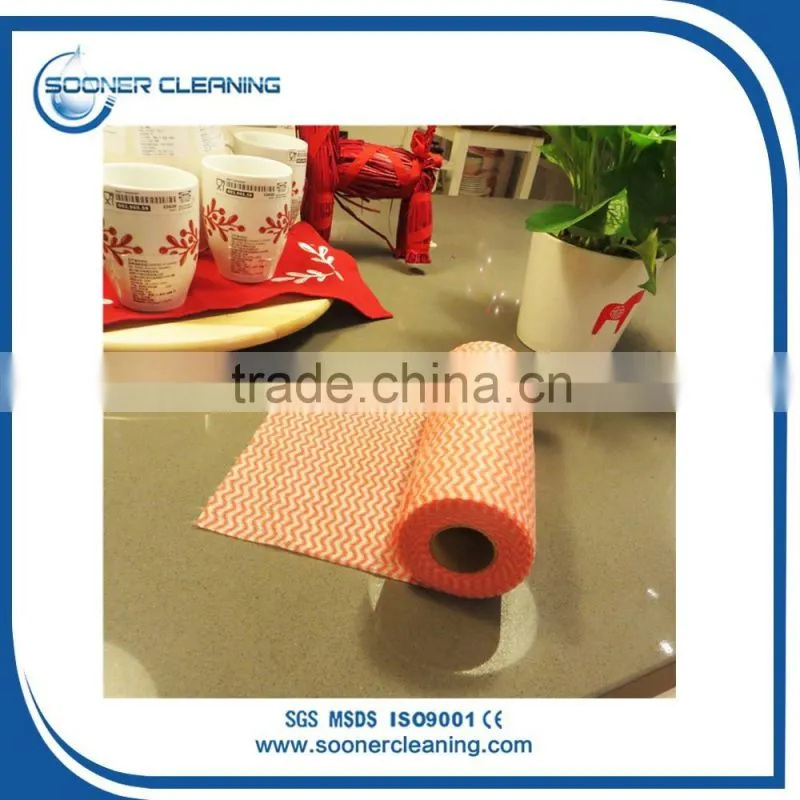 Spunlace Nonwoven Household Kitchen Wipes Viscose Cleaning Cloths