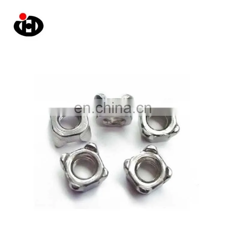 High Tensile JINGHONG Plated Square Threaded Plain Aluminum Weld Nut