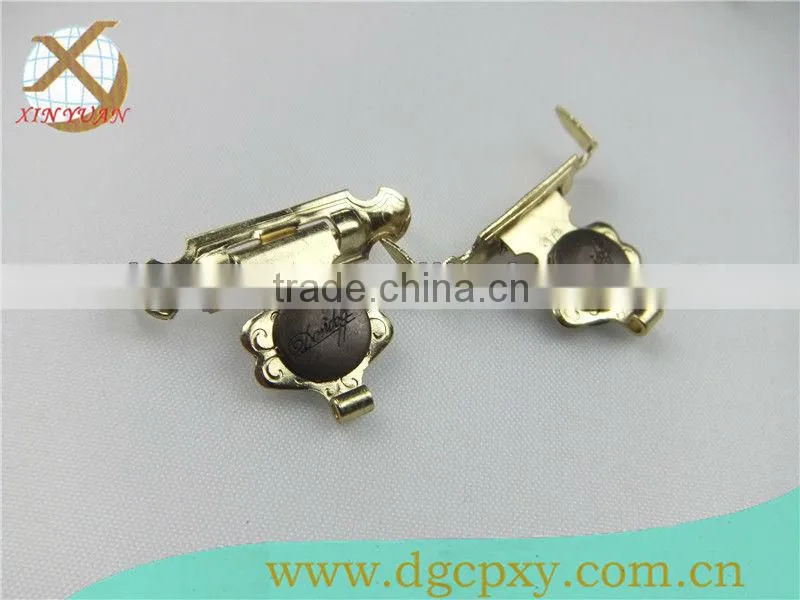 Fashion jewelry cigar wooden box clasp snap button clasps box lock