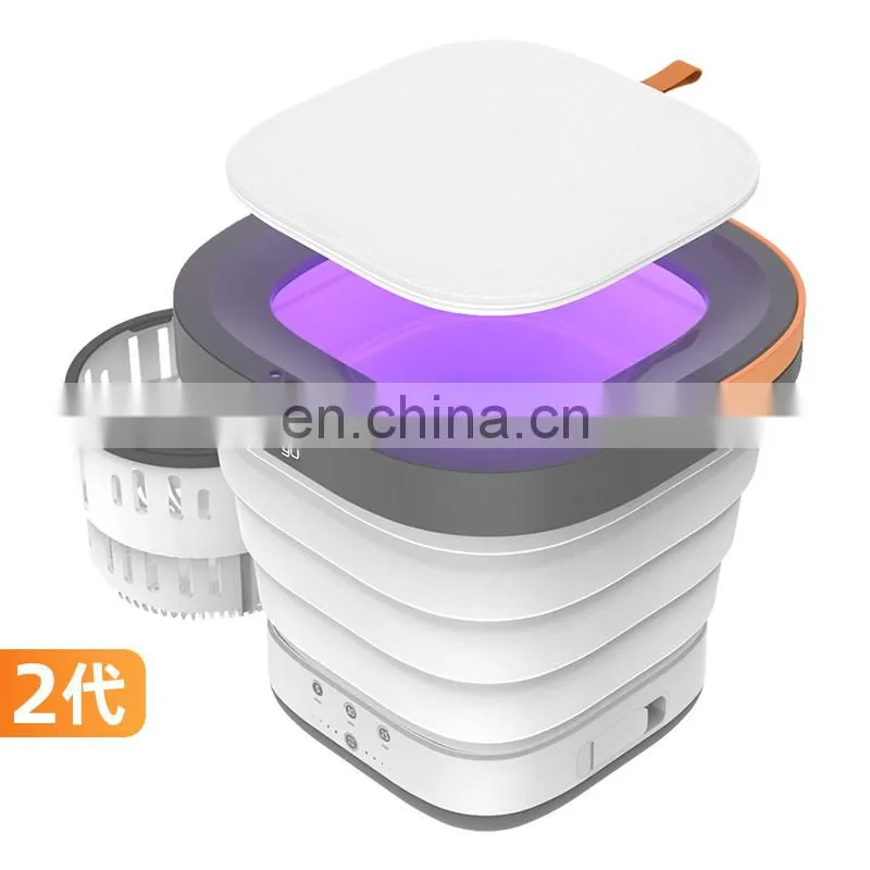 Moyu Mini Portable Washing Machine XPB08-F2 2 in 1 Portable Foldable Mini Washer Clothes Washing and Spin Dryer for Home Travel