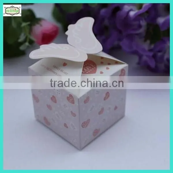 Hot sell cute 230g paper indian wedding favor boxes