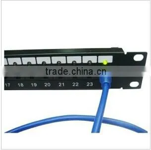 24 ports RJ45 CAT5E UTP LED Patch Panel