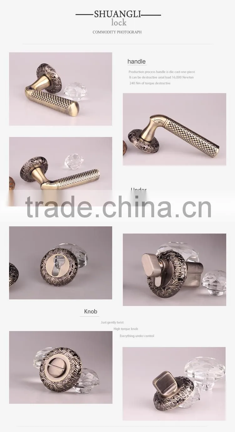 High quality Zinc Alloy lever handle door lock