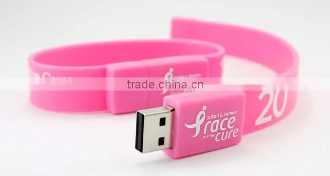 Custom wearable items bracelet style flash drives usb