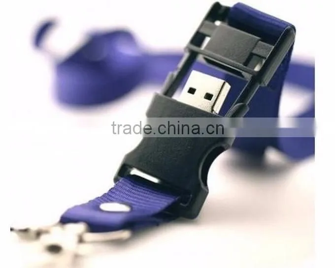 Permanent Upload Service Lanyard Combo Usb Flash Stick 16Gb